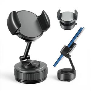 lot 18112 image: METINFUS Vacuum Car Phone Holders, Upgrade Strong Suction Cup Phone Mount for Car, Adjustable Clamp Clip Phone Mount, 360° Rotatable and Foldable Cell Phone Holders for Your Car for iPhone and All Phones