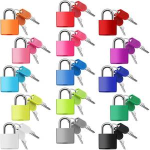 lot 18128 image: Photect Suitcase Locks with Keys Metal Padlocks Multicolor Small Luggage Keyed Padlock for School Gym Classroom Home Schoolbag Backpack Matching Game Trave(Bright Colors,15 Pcs)
