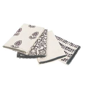 lot 18135 image: TARAN LIVING Kitchen Towels Dish Towels for Kitchen- Gray and Beige Tea Towels for Kitchen-Bar Towels for Kitchen-KitchenTowels and dishcloths-Printed Floral 18inx28in Pack of 4