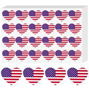 lot 18201 image: (Lot of 2) Anwyll American Flag Heart Stickers - 480Pcs 1.5Inch USA Patriotic Seals Labels Stickers Self-Adhesive 4th of July Sticker Memorial Day Sticker for Independence Day Kids Reward Envelope Seal Card
