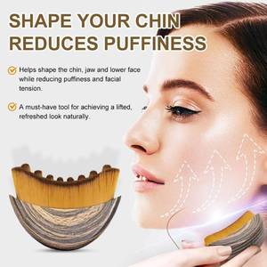 lot 18216 image: Lymphatic Contour Face Brush, Dry Brushing Face Brush, Lymphatic Drainage Massager for Face, Chin and Jawline Sculpting,Fits to The Skin to Relieve Fatigue (1PCS)