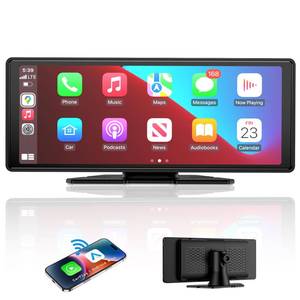 lot 19509 image: Wireless Apple Carplay Screen for Car, 10.26in HD Touchscreen Portable Android Auto Car Stereo with Bluetooth Car Radio Receiver Support GPS Navigation, Voice Control, Mirror Link, FMAUX