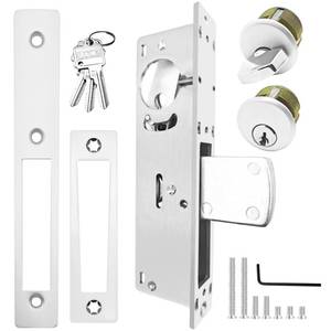 lot 20079 image: Storefront Door Mortise Lock Swing Deadbolt, Commercial Door Locks with Double Cylinder Deadbolt, Door Lack Replacement Parts for Storefront Entry Doors (1-18inches Backset)1-Year After-Sale