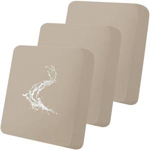 lot 20082 image: Smiry Waterproof Couch Cushion Covers, Stretch Washable Sofa Cushion Cover, Soft Sofa Slipcover Elastic Non-Slip Furniture Protector for Pets, Kid (3 Pack,Khaki)