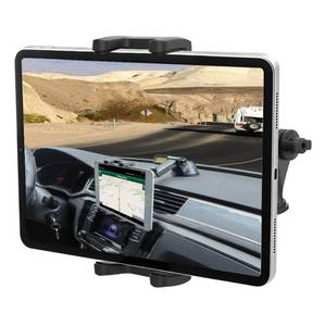 lot 20085 image: Car Dashboard Tablet Mount for 4-13in iPad Phone, Cuxwill Dash Windshield Tablet Telescopic Holder with Strong Suction Cup for iPad Pro 12.9 10.5 9.7, iPad Air Mini, Samsung Tab, Kindle Fire HD, iPhone