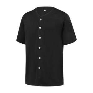 lot 20106 image: YWIES Mens Button Down Plain Baseball Jersey, Blank Softball Team Uniform, Hip Hop Hipster Short Sleeve Active Shirts Large