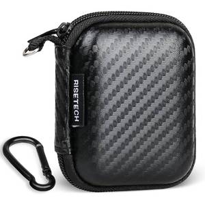 lot 20154 image: Earbud Case Holder Earphone Case Hard EVA Headphone Storage Bag Small Zipper Pouch Compatible with Wired Earbuds, JBL Vibe Beam, Tune 230NC TWS, TAGRY X08, Btootos A90 Pro, in Ear Monitor -with Clip (Bag Only)