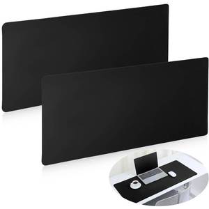 lot 20182 image: 2 Pcs Large Mouse Pads, Large Extended Gaming Mouse Pad with Stitched Edges, Computer Game Mouses Mat, Ultra-Smooth Gaming Mousepad, Non-Slip Desktop Pad Black Mat for Desk(35.4x15.7x0.12IN)