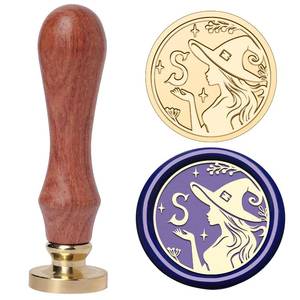 lot 20186 image: YOLAKIS Alphabet B Wax Seal Stamp Magical Girl Style Initial Letter B Wax Stamp Brass Head Ideal for Decorating Christmas Cards Envelopes Gift Wraps Wedding Invitations(Magic B)