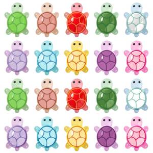 lot 20192 image: LBCSO 100 Pieces Mini Resin Turtles for Crafts, Luminous Resin Animals Tiny Turtle for Dollhouse Miniatures Fairy Garden Micro Landscaping Decoration Home Decor
