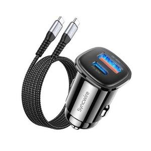 lot 2095 image: Syncwire Mini Car Charger with USB-C Cable