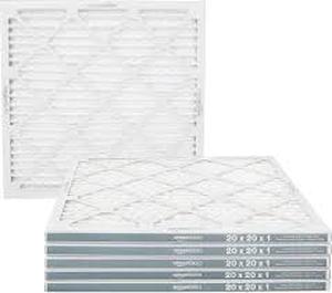lot 3128 image: AmazonBasics MERV 11 AC Furnace Air Filters 20x20x1 - 6-Pack