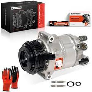 lot 13367 image: A-Premium Air Conditioner AC Compressor with Clutch Compatible with Jeep JL Series Wrangler 2018-2023 2.0L, KL Series Cherokee 2019-2022 2.0L, with HV17 compressor