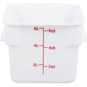 lot 17443 image: 4pk 6Lqt Plastic Containers (Lids Included)