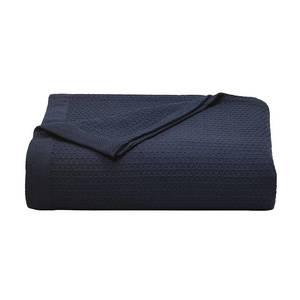 lot 1400 image: nautica baird diamond knit cotton twill blanket