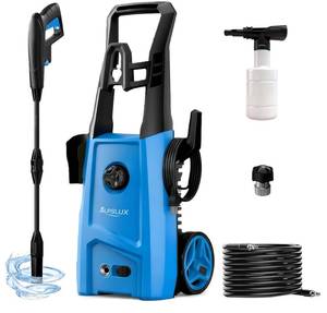 lot 1422 image: Electric Pressure Washer Power Washer Electric Powered Power Wash Power Washers with Adjustable Nozzle, Pressure Cleaning Machine with Foam Cannon for Cars, Fences, Driveways, Patios, Home Cleaning