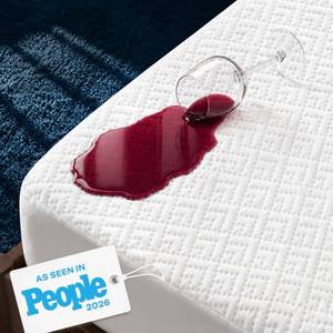 lot 1441 image: 100percent Waterproof Twin Mattress Nonslip Pad - 360 Pad Protection Against Spills, Stains and Accidents for Parents and Pet Owners - Noiseless and Cooling Viscose Made from Bamboo (White)