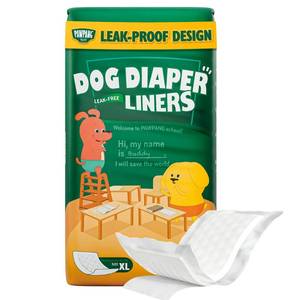 lot 1449 image: PAWPANG Disposable Dog Diaper Liners Booster Pads for Male and Female Dogs, 55ct, 5 Sizes Options, Doggie Diaper Inserts fit Most Types of Dog Diapers - Pet Belly Bands and Male Wraps (X-Large(55ct))