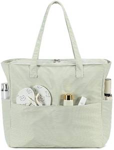 lot 2116 image: Bluboon Waterproof Beach Tote Pool Bags for Women Ladies Extra Large Gym Tote Carry On Bag With Wet Compartment for Weekender Travel