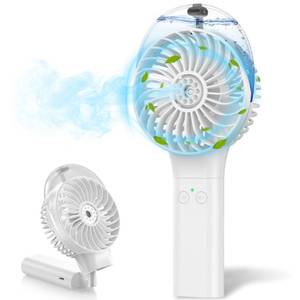 lot 2136 image: MORECORE Portable Misting Fan, Gifts for Mother Mom Wife Girl, 180° Foldable Handheld Personal Fan with Cooling Mist Spray for Women Skincare and Makeup Travel Beach Cruise Disney Essentials