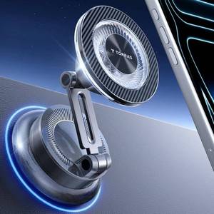 lot 2139 image: TORRAS 2026 Upgraded Vacuum Car Phone Holder for MagSafe Car Mount 98 LBS Strongest Suction  24 N58 Magnets 360° Adjustable Magnetic Phone Holders for Your Car, for iPhone 17-12 Pro Max Plus Air