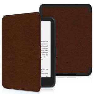 lot 2299 image: Sanyetral Protective Case with Auto WakeSleep Function, Incompatible with Nokia TCL Remarkable -Brown