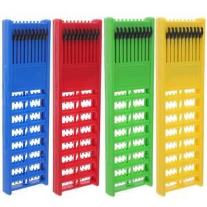 lot 2319 image: Mikikit 4-Pack Fishing Hook and Leader Holder � 8.07In Spring-Loaded Organizer, Saltwater- Storage for Rigs, Snells and Lures � Compact Gear Box for Boat, Kayak, Travel