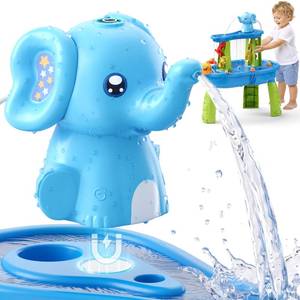 lot 2383 image: HYES Water Table Pump, Rechargeable Cordless Pump with Magnetic, Elephant Water Pump Continuous Flow, Non-Stop Summer Outdoor Outside Backyard Fun Toys Gifts for Toddlers Kids, Blue