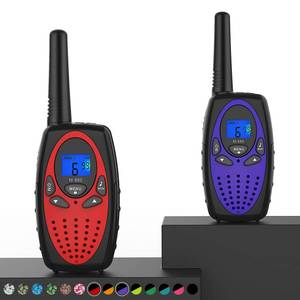 lot 2421 image: Topsung Walkie Talkies Long Range, M880 FRS Two Way Radio for Adults with Mic LCD ScreenResistance Wakie-Talkies with Noise Cancelling for Men Women Outdoor Adventures Cruise Ship (Red and Violet)