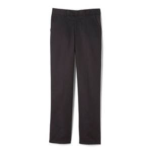 lot 2432 image: French Toast Boysft Relaxed Fit Twill Pant with Adjustable Waist in Standard Slim and Husky, Dark Black, 10