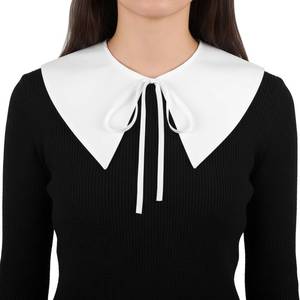 lot 4253 image: Fake Collar Detachable Blouse, White Simple Half Shirt Blouse Top, Classic Elegant False Skirt Lapel Collar for Women Girls(White,Pointed Collar)