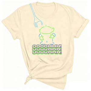 lot 4258 image: Youftve Got A Friend in Me Shirt Womens Magic Kingdom T-Shirt Funny Birthday Gifts Short Sleeves Tops Beige, Med