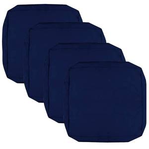 lot 4310 image: FLYMEI Patio Cushion Covers 20x20x2 Waterproof Outdoor Cushion Cover Replacement 4 Packs Seat Cushion Slipcover for Rattan Chair Sofa, Navy Blue