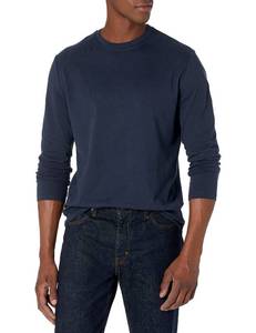lot 4322 image: Amazon Essentials Menfts Slim-Fit Long Sleeve T-Shirt, Navy, Small