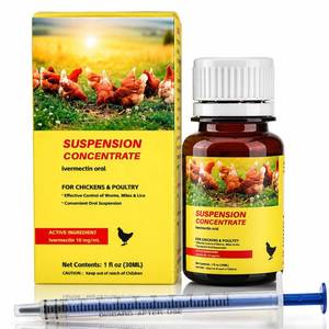 lot 4328 image: Miguelina Dewormer for Chickens and Poultry, Suitable for hens and Birds, Expelling tapeworms, roundworms and hookworms, 1 fl oz