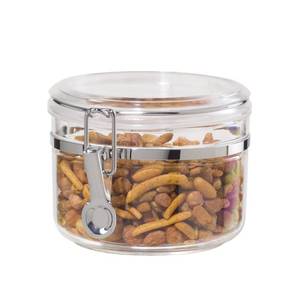 lot 4330 image: Oggi Clear Canister with Clamp Lid, 28 oz - Large Airtight Food Storage Container, for Kitchen and Pantry Storage of Bulk, Dry Foods Including Pasta, Flour, Sugar, Coffee, Rice, Tea, Spices and Herbs