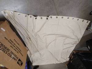 lot 5982 image: Curtain beige approximately 65x45 in