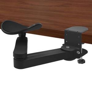 lot 6139 image: Jevuoyee Adjustable Arm Rest for Desk, 360° Rotating Ergonomic Elbow Rest Pad, Extendable Keyboard Arm Rest with Durable Aluminum Support for Office and Gaming Desk Accessories (Black)