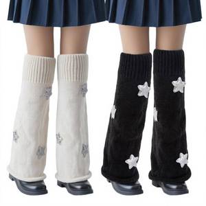 lot 6146 image: Dioxay 2 Pairs Kawaii Leg Warmers for Women Cute Japanese Goth Emo Gyaru Socks Halloween Accessories Y2k Leg Outfits for Women(bow,black and white) size L