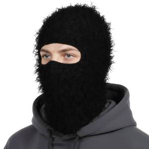 lot 6152 image: Distressed Balaclava Ski Mask Full Face Knitted Mask Balaclava Windproof Shiesty Ski Mask for Men Women for Cold Weather (Black1)
