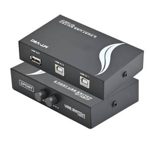 lot 6204 image: OLLGEN 2 Port USB 2.0 Sharing Manual Switch Box Hub 2 PCS Share 1 USB Device for Printer Scanner Camera Keyboard (2 Port)