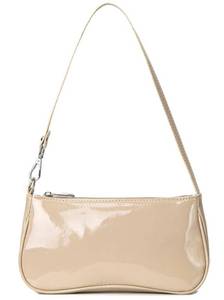 lot 6223 image: Patent Leather Evening Purse Shiny Elegant Clutch Purse Mini Shoulder Bag (Nude)