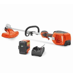 lot 9278 image: Husqvarna WeedEater 320iL Cordless String Trimmer with 4 Ah Battery and Charger, 16-Inch Straight Shaft Electric Weed Eater with Rapid Replace Trimmer Head for Reloading, Gifts for Men, 970480104