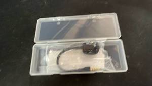 lot 10366 image: Lavalier Microphone with 3.5mm Jack in Clear Carrying Case