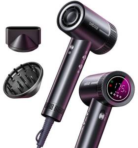 lot 11799 image: seboar High-Speed Ionic Hair Dryer with Diffuser, Professional LCD Display Thermo-Control Blow Dryer, 1500W Fast Dry, 500 Million Negative Hairdryer, Low Noise, Lightweight for Travel Home Salon