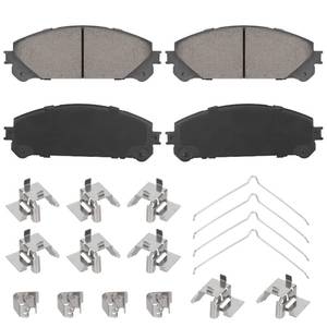 lot 11843 image: Front Ceramic Brake Pads Set for Toyota Highlander 2008-2019, Sienna 2011-2020, for Lexus RX350 2010-2020, RX450h 2010-2019, for NX200t NX300 NX300h, RX350L RX450hL, 4PCS