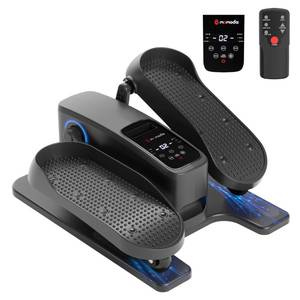lot 11873 image: MOMODA Under Desk Elliptical Machine, 2 in 1 Electric Seated Pedal Exerciser with 12 Adjustable for Senior and Home and Office, Forward and Reverse, Manual and Auto (Slightly Used)