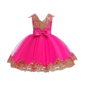 lot 12271 image: ODASDO Flower Girl Dress, Toddler Kids Little Baby Sequin Bowknot Tutu Tulle Princess Dresses for Pageant Wedding Bridesmaid Party Birthday Outfit Formal Communion Hot Pink 5-6 Years