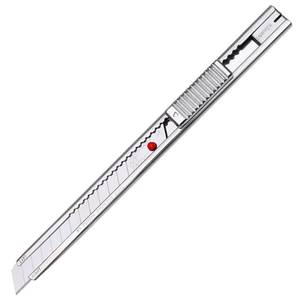 lot 12335 image: NT Cutter PRO Auto-Lock Stainless Steel Utility Knife (A-1P) 9mm (Set Of 2)