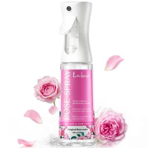 lot 12352 image: lockmio Rose Water Spray for Face and Hair - 10 Fl Oz Hydrating Face Mist for All Skin Types - Refreshing Rose Toner for Face, Skin and Hair Care, Alcohol-Free and Gentle Formula (Leaking)